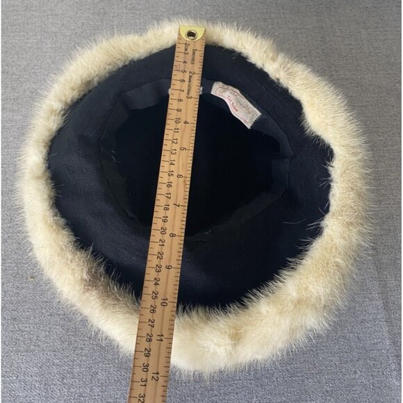 Fashioned by Ted Peters Biege Mink Fur Cloche Womens Hat main image 4